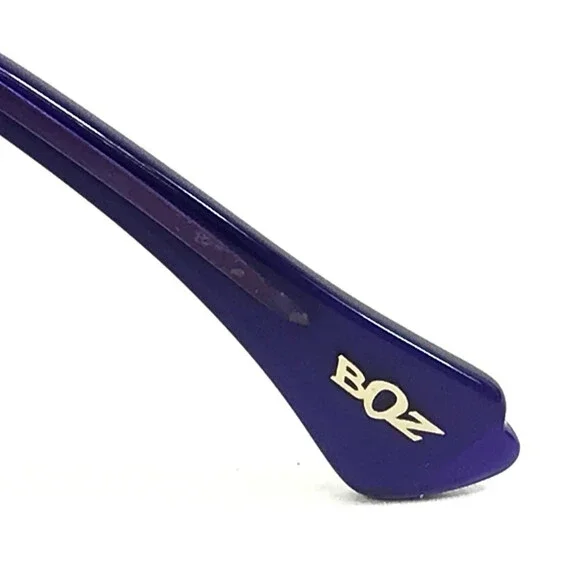 BOZ Eyeglasses Frames EDITH 0070 Black Noir Purple with Stone Amethyst 48-20-140 - Picture 11 of 11